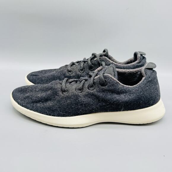 Allbirds Shoes Mens 10 Dark Gray Merino Wool Runners Casual Low Top Sneakers - Picture 5 of 11